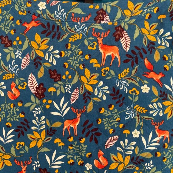 NWT Talbots Quilted Sweatshirt - Woodland Ditzy - size XL - Picture 3 of 6